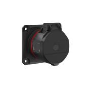 QAZXSEMUI 1pc IP54 Impermeable y a Prueba de Polvo 16A 5P Enchufe zócalo Industrial Plano for Aplicaciones