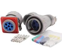QAZXSEMUI 1x Enchufe y Toma a Prueba de explosiones Fijo BJ-200A/YT/GZ 500V Conector 4 Polos