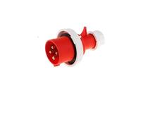 QAZXSEMUI Conector y Enchufe Industrial Resistente al Agua, 16A/32A, 3, 4, 5 núcleos, IP67, Conectores eléctricos de Alta Resistencia, 1 ud(4 Core 32a Plug)