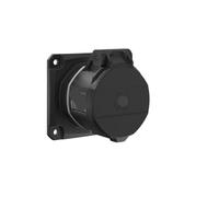 QAZXSEMUI Enchufe y Enchufe Industrial Plano IP54 Impermeable a Prueba de Polvo 16A 5P - Conector eléctrico for Uso Exterior e(FW411508SK)