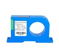 QAZXSEMUI Transductor de Sensor Corriente DC24V AC DC 0-500A 4-20mA 0-10V 0-5V Transmisor RS485 Convertidor(Input AC 0-500a,Output RS485)