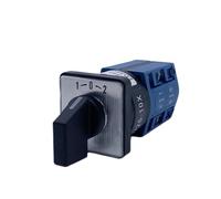 QAZYUIENW LW26-10X B0344/2 Interruptor de Leva rotatorio Universal de 10 A con Motor de Apertura de 16 mm y reinicio automático.