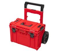 Qbrick System PRIME Cart RED ULTRA HD Apilable a medida 590 x 425 x 660 mm 37 l IP66 100 kg de capacidad de carga con doble asa telescópica de aluminio