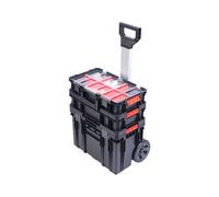 QBRICK SYSTEM Set de carro de herramientas, System TWO Cart Plus Vario + TWO Organizer FLEX 100 Plus + QS TWO Box 100 FLEX.