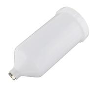 QccHieUs Vaso Pulverizador de Pintura, Lata de Pintura, Accesorio Pulverizador de Manual con Tapa, Conexión Roscada Blanca, Alimentaci