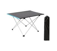 QCKNKMGG Mesa Plegable Ligera para Exterior, EnrollablePortátilCámpingMesa De AlmacenamientoBolsaPlegableEstableCargaParaPicnicPlayaPescaBarbacoaSML(B,L)