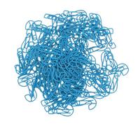 Qcwwy Clips de Papel de 100 Piezas, Mini PaperClips en Forma de Marca Creativa Papers con Caja Transparente Mini Marcadores Clamp Clips Decorative Paper para Office School Home (BLUE)
