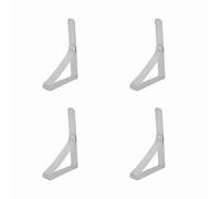 Qcwwy Clips para Manteles de Acero Inoxidable, Duraderos, Antideslizantes, 4 Piezas Grandes de 10,5 X 7 Cm, Adecuados para Mesas con un Grosor Inferior a 6 Cm, Ideales para Fijar