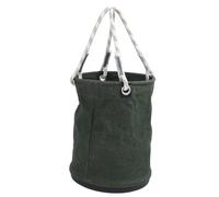 Qcwwy Cubo para Herramientas Multiuso, Material de Lona, capacidad de Carga de 30 Kg, Mini Organizador Portátil para Construcción y Mantenimiento de 15,7 X 11,8 Pulgadas (GREEN)