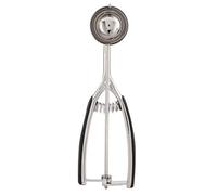 Qcwwy Cuchara para Helado de Acero Inoxidable con Resorte, Cuchara Dosificadora Multiuso con Ergonómico Antideslizante, Pala para Helado y Moldeador de albóndigas; Apta para (44 mm)
