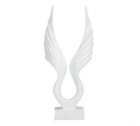 Qcwwy Escultura Abstracta de Alas de ángel, Estatua Decorativa Artística de ala de ángel de Resina, Decoración del Hogar, Adorno para Sala de Estar, Oficina, Escritorio, Estante para