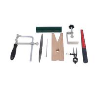 Qcwwy Herramientas de Fundición Herramientas de Artesanía Juego de con Hojas de Marco de Sierra Pasador de Banco para Fundición a la Cera Perdida y Fabricación de Joyas Kit de Fabricación de Anillos
