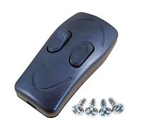 Qcwwy Mandos a Distancia, Interruptor, Botón de Control Inalámbrico, Control Separado, 2 Luces para Lámpara de Mesa de Suelo. Lámpara Portátil con Interruptor de Control Doble de 250 V (Negro)