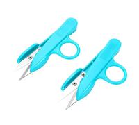 Qcwwy Tijeras Herramientas de Manualidades Cortadora de Bordar Hoja Afilada de Acero Inoxidable para Coser Manualidades con Material Duradero a Prueba de Herrumbre 2 Piezas Pinzas para Hilos Tijeras