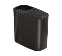 Qectial Papelera Compacta de 12 Litros con Tapa para Baños, Ideal para Salones Y de Manualidades, Negro, tal como se describe