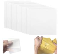 QEQSHQO Parches de Reparación de Piscina, 10 Pcs Transparente 7x7cm Impermeables Bajo Agua. Solución Rápida para Pinchazos, Fugas y Agujeros en Piscinas Hinchables y Desmontables con Fuerte Adhesión.