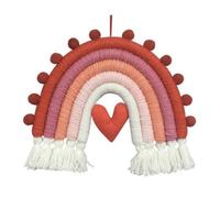 Qerwsdty Decoración Habitación Iris Decoración Habitación Niñas Macramé Decoración Pared Dormitorio Decoración Habitación Cuarto Niños Campanas Viento Decoraciones Colgantes