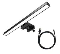 Qeunrtiy Barra de Luz LED para Monitor y Escritorio - Lámpara de Computadora Regulable para el Cuidado de los Ojos - Luz de Lectura USB y Fondo de Pantalla