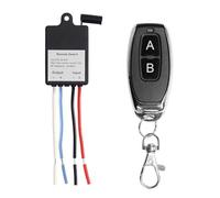 QIACHIP Mini Interruptor de Control Remoto Inalámbrico DC 6V 12V 24V 1 Canal RF Relé 433 MHz Receptor con Transmisor,para Luz/bomba de agua/Control de Acceso