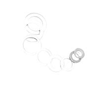 Qian Grove Arandela de aluminio Junta de anillo plano Anillos de sello Arandelas espaciadoras lisas Sujetador M5 M6 M8 M10 M12 M14 M16 M18 M20 M22 M24 M26 20/100 piezas(M16x20x1.5mm,20pcs)