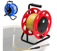 QianCruxtacy Portátil Indicador De Nivel De Agua Red-50 | Respuesta Rápida ≤1 Ms, Bobina Con Freno Y Soporte Para Sonda, Ideal Para Sondeos, Cisternas, Embalses Y Monitoreo Ambiental