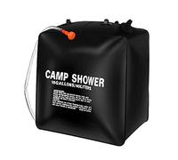 Qianly Bolsa de Ducha Solar para Campamento Bolsa Portátil con Cuerda Y Gancho Tubo Flexible Y Tapa Hecha en PVC Adecuada para Actividades Recreati, 40L