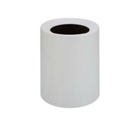 Qianly Contenedor de Basura Papelera Cesto Cubo con Estilo Moderno Minimalista y Cuerpo Redondo sin Tapa en PP Robusto Limpieza Sencilla Apto para Sala Dormitorio Baño Cocina Oficina, Caqui, 8L