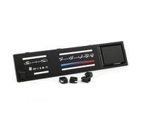 Qianly Cubierta Panel Automóvil Control Clima Panel Frontal Bisel Revestimiento Estable con Símbolos y Guía Rojo Adecuada para SUV y Actualización Interior
