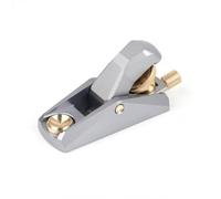 Qianly Mini Cepillo Mano Ángulo bajo Cepillo Mano Ajustable Mini Cepilladora para Carpintería, 92 34 52mm, Mini, Ángulo Bajo, Aluminio, Gris