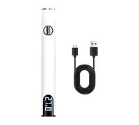 Qianly Soldering Iron Recargable USB Tipo Bolígrafo con Pantalla Digital Hecho en Aleación Ligera Temperatura Regulable para Soldadura Profesional Adecuado P, Blanco