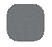 Qianly Tapete Silicona Impermeable Tapete con Diseño Panal Utensilio para Encimera, Gris