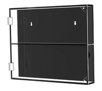 Qianly Vitrina para Tarjetas de Béisbol, Marco para Tarjetas Deportivas, Resistente, de Gran Capacidad, para Regalos, Soporte de Pared para Hockey Y Balonces, Capa Horizontal 2
