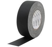 QILIMA algodón Gaffer Cinta negra no reflectante de fácil rasgado 50MMX50M Cinta multiusos de calidad profesional, sin residuos
