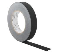 QILIMA Gaffer Cinta negra no reflectante de fácil rasgado 25MMX55M Cinta multiusos de calidad profesional, sin residuos