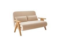 QINGGANG-0224 Sofá de salón Sofá Cama Plegable de Doble Uso, Madera Maciza y Multifuncional, Individual, Simple retráctil Sillón reclinable(Grande)
