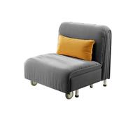 QINGGANG-0224 Sofá de salón Sofá Cama Plegable, sofá, Individual tapizado con Rueda, de Invitados for Sala Estar, Oficina en casa Sillón reclinable(Grey,80cm)