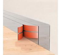 QIPN 3 Metros Autoadhesivo Cinta Decorativa de Pared Dorada autoadhesiva Moldura de Pared de Acero Inoxidable moldura Metalizada y moldura de Pared Rib(Size:Width 4cm/1.57inch,Color:Plata Brillante)