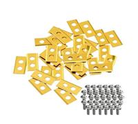 QISLANCAQON Cuchilla De Cortacésped For Cortacésped Robótico WG794 Y WA0190 | Cuchilla de corte for cortadora de césped, 18/33 Uds., for reemplazo recubierto de titanio(33PCS)
