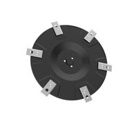 QISLANCAQON Disco De Corte De Repuesto con Cuchillas Compatible con Eufy | E15 E18 TerraMow V600 V1000 S800 S120 Piezas de cortacésped robótico Accesorios(A)