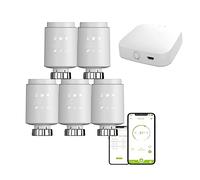 Qiumi Zigbee Thermostat Radiator Valve, Smart Programmable Thermostat, Temperature Heater, eTRV, Alexa, Googlehome Voice Control, el Tipo de Conector es M30 x 1.5