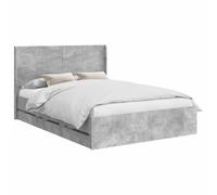 QJBSAVVA Estructura de cama de 140 x 190 cm con cabecero y 6 cajones, color | Marco de cama de madera resistente con 6 cajones y somier de láminas para un dormitorio moderno. Soporta hasta 280 kg.