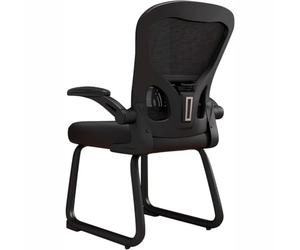 QKBMFK Silla De Oficina Transpirable Sin Ruedas con Reposabrazos Ajustables | Ergonómica, Gaming, Para Salas De Conferencias, Para Salas De Formación