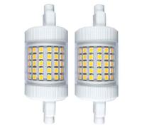 QLEE Bombilla Led 12w R7s 78mm 150w Equivalente 3.1 "Regulable T3 R7s 78mm Bombilla LED 220v De InundacióN Trabajando LáMpara De Piso Luz Suave 2PCS
