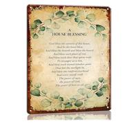 QMIQXIWS Celtic Home Blessing Metal Sign May the Road Rise to Meet You Inscription Vintage Typography Tin Plaque for Bedroom Hallway 8 X 12 inch