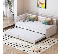 QMTXBYJ Sofá cama Convertible 90/180 x 200 cm, sofá cama de 2 plazas, cama individual acolchada extensible, sofá extensible, camas de tela aterciopelada, marco de camas con somier de láminas