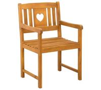 Qnhdfrt Juego de 8 sillas de jardín de madera maciza de acacia, sillas rústicas con reposabrazos para terraza y balcón, sillas ergonómicas de jardín para exteriores, 56 x 55,5 x 90 cm