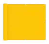 Qnhdfrt Protección visual para balcón, color amarillo, 100 x 200 cm, tela Oxford, protección visual para balcón, terraza y jardín, valla a rayas con ojales, parasol rectangular para exteriores