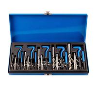 Qnkaa Qnkaaa151pcs Kit de reparación de roscas Helicoil Insertar mangas | Taladro métrico de acero inoxidable M5 M6 M8 M10 M12