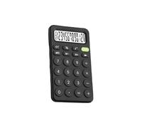 QOKLIYUI Calculadora científica Segura para Estudiantes eficientes 12 calculadoras portátiles para Estudiantes Calculadora electrónica Mini calculadora, Negro