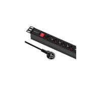 Qoltec PDU Rack 19" 1U 16A 8xSCHUKO 2m 54469